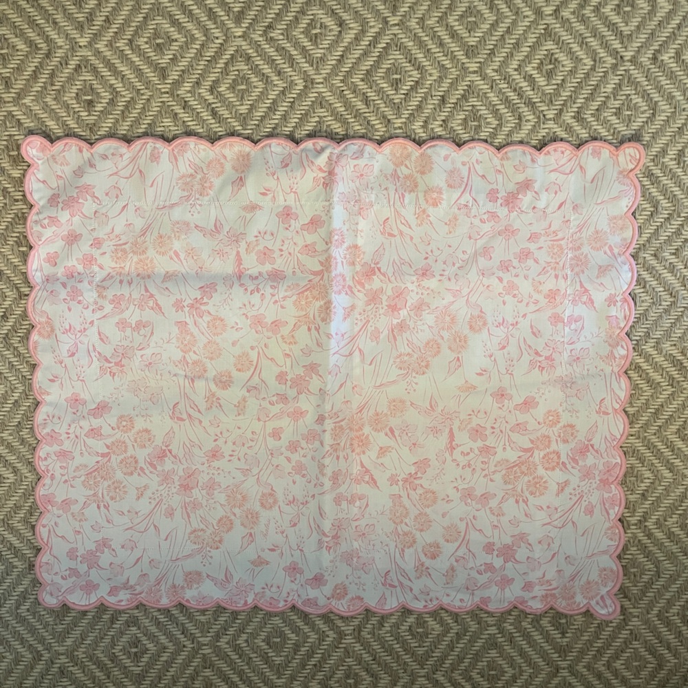 Poppy by Pratesi Floral Pink boudoir pillowcase